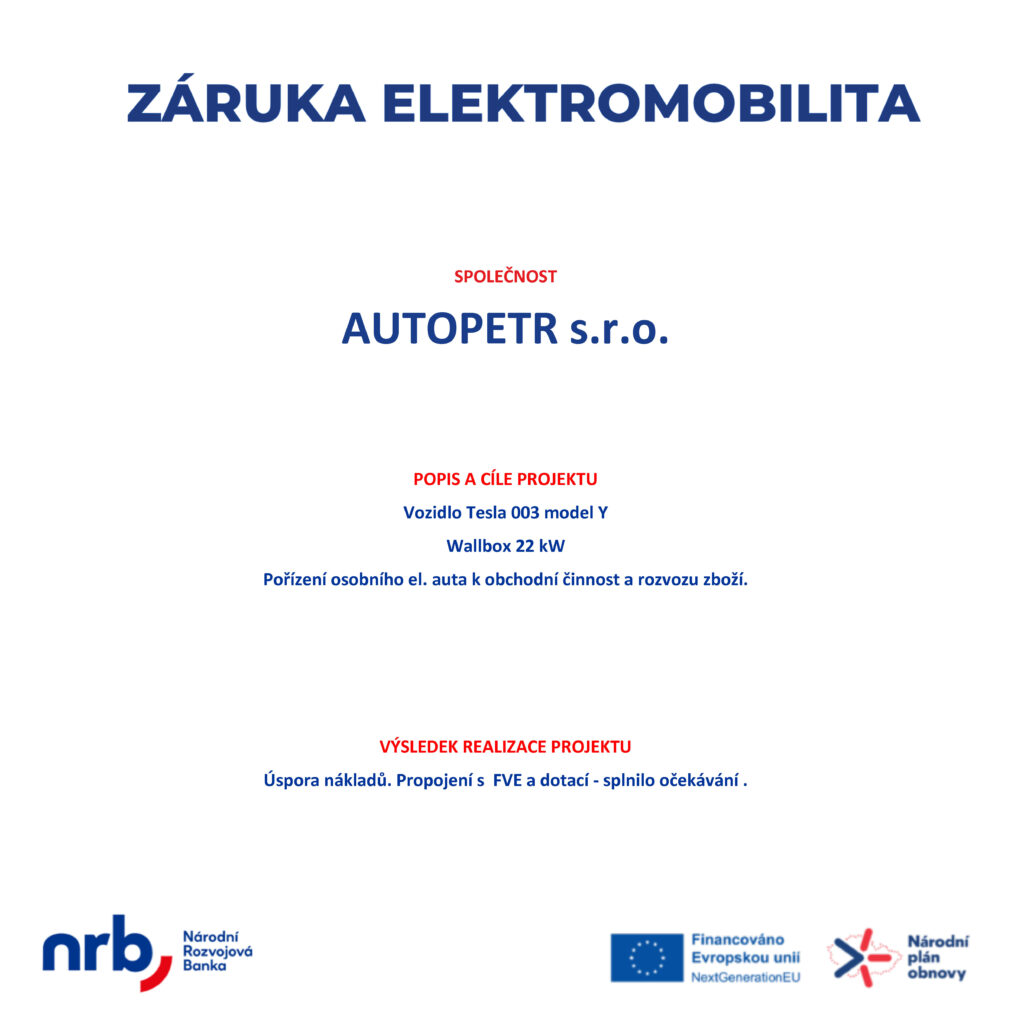 Záruka elektromobilita